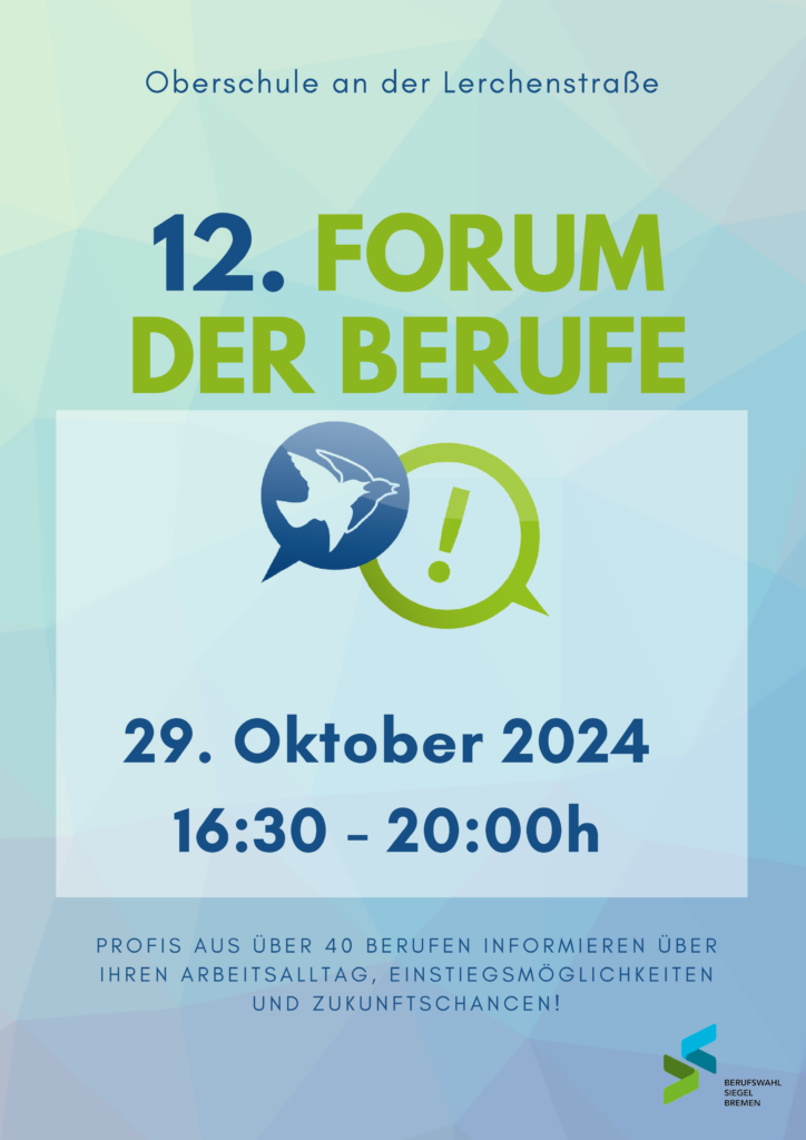 Plakat Forum der Berufe